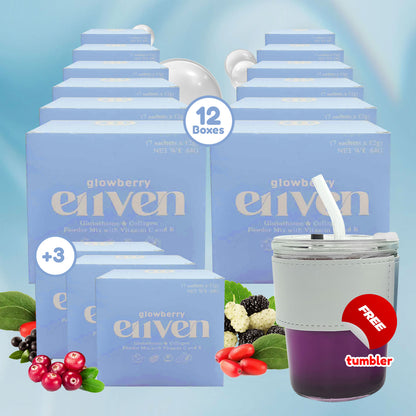 E11VEN Glowberry - Glutathione & Collagen Boosting Drink