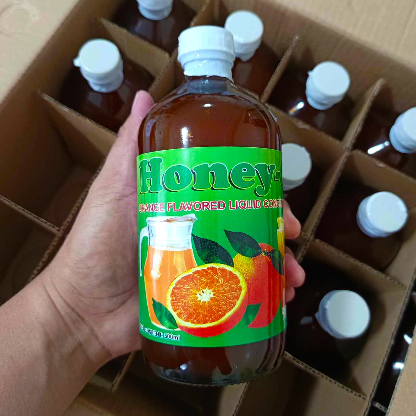 Honey C 250ml- Honey + Vit C Orange Flavor (Liquid Concentrate Beverage Natural) 1 Bottle