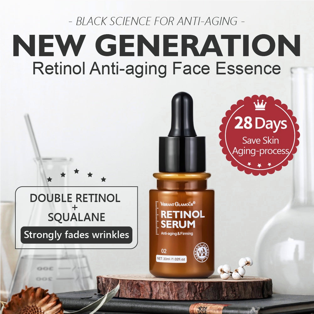 VIBRANT GLAMOUR FDA Retinol Cream + Serum Hyaluronic Acid Brighten Anti-Aging Skincare