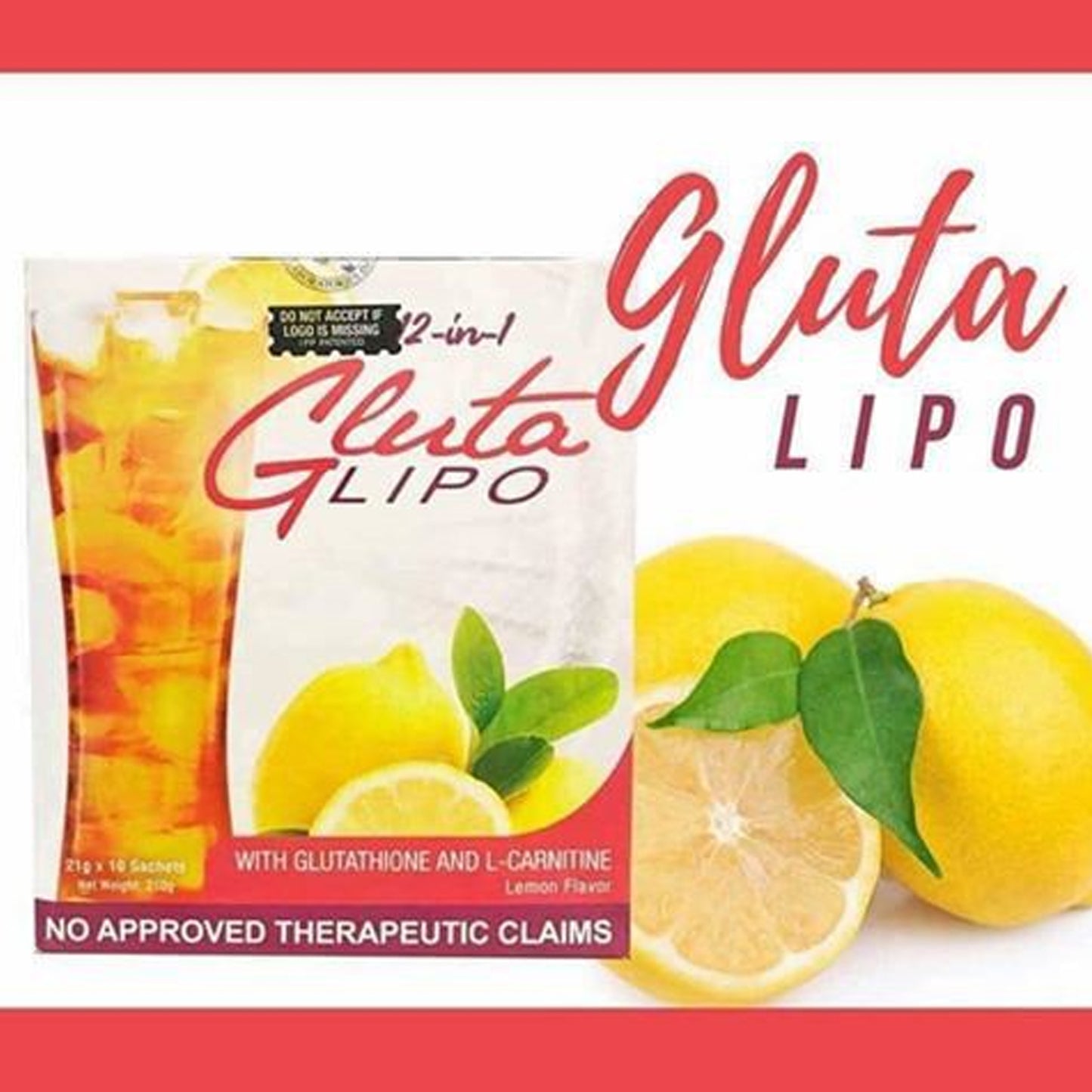 ORIGINAL Gluta Lipo Lemon Juice 12 in 1