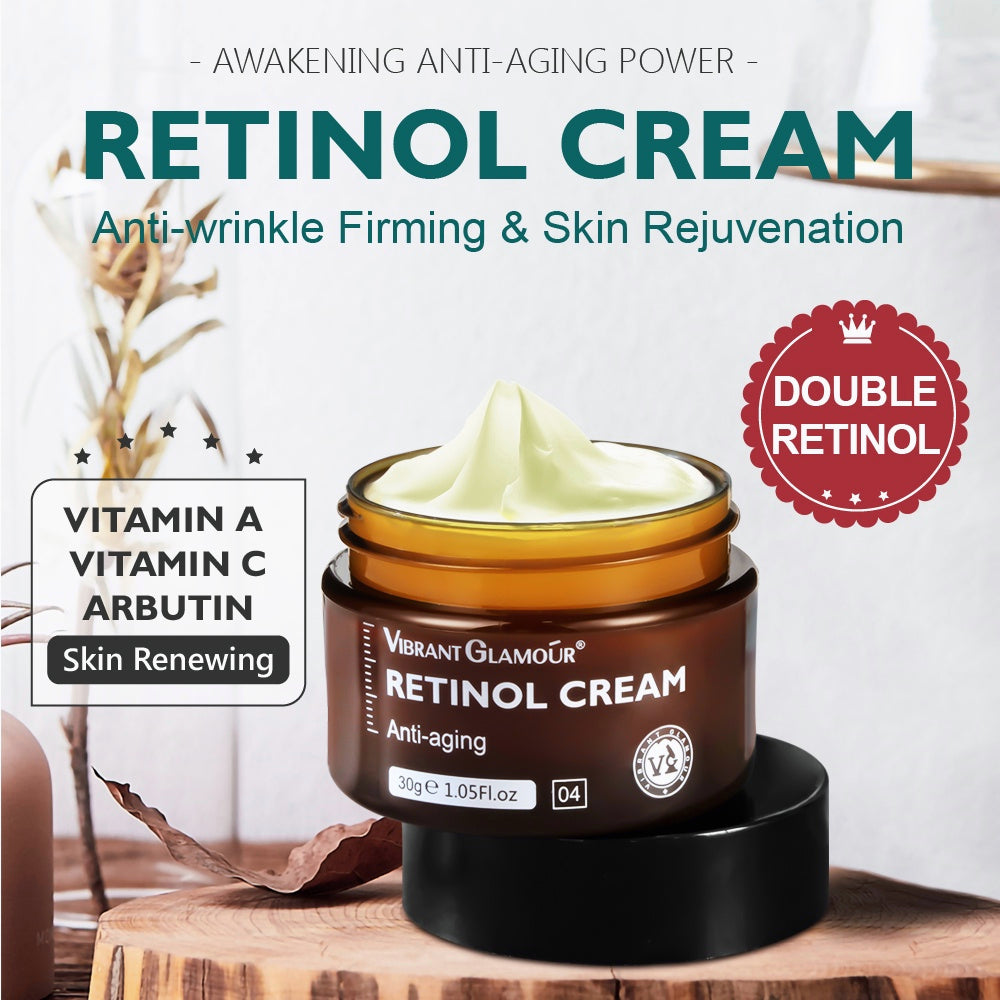 VIBRANT GLAMOUR FDA Retinol Cream, Serum, & Toner VA Anti Aging Whitening Renewing Skin