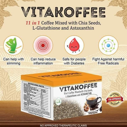 Rana Pharmaceutical - Vitakoffee 11in1 Coffee 7 Sachets