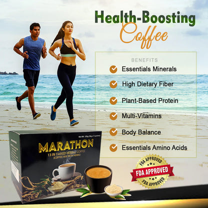 Marathon Coffee 7 Sachets with Maca