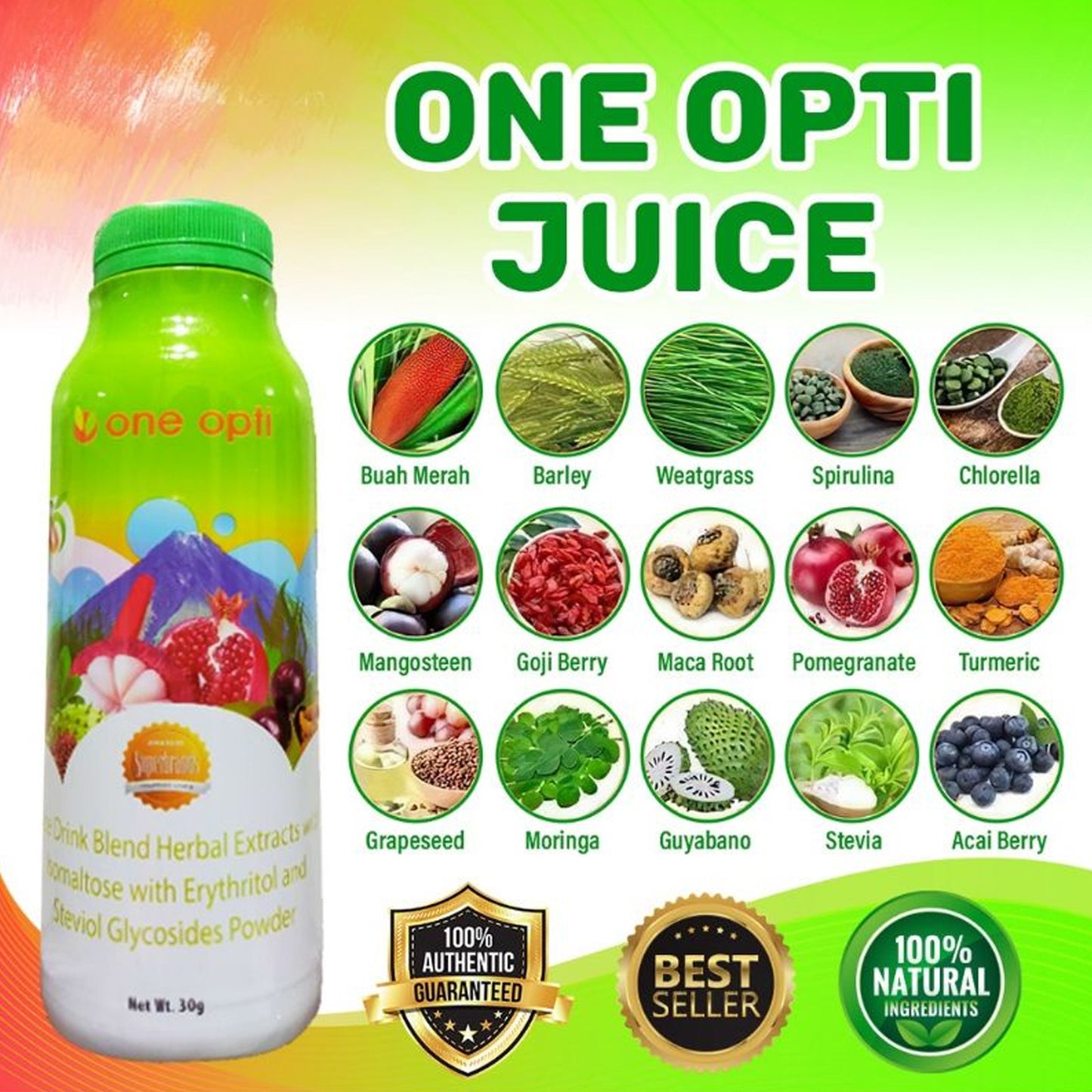 ONE OPTI JUICE 15 IN 1 MIX / Chocodrink 1 Bottle