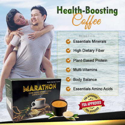 Marathon Coffee 7 Sachets with Maca