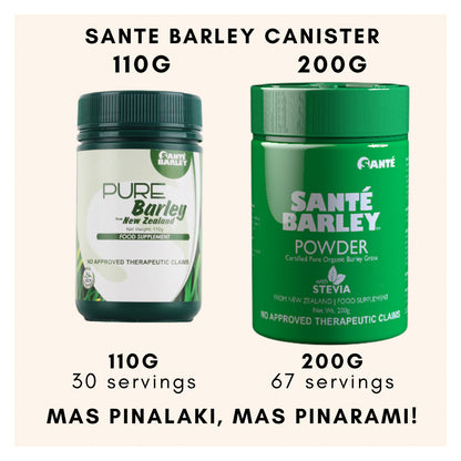 BIG CANISTER JUlCE (200g PURE BARLEY P0WDER WITH STEVIA)