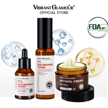 VIBRANT GLAMOUR 5% Niacinamide +5X Ceramide+3X Centella Asiatica Whitening Serum 30ml