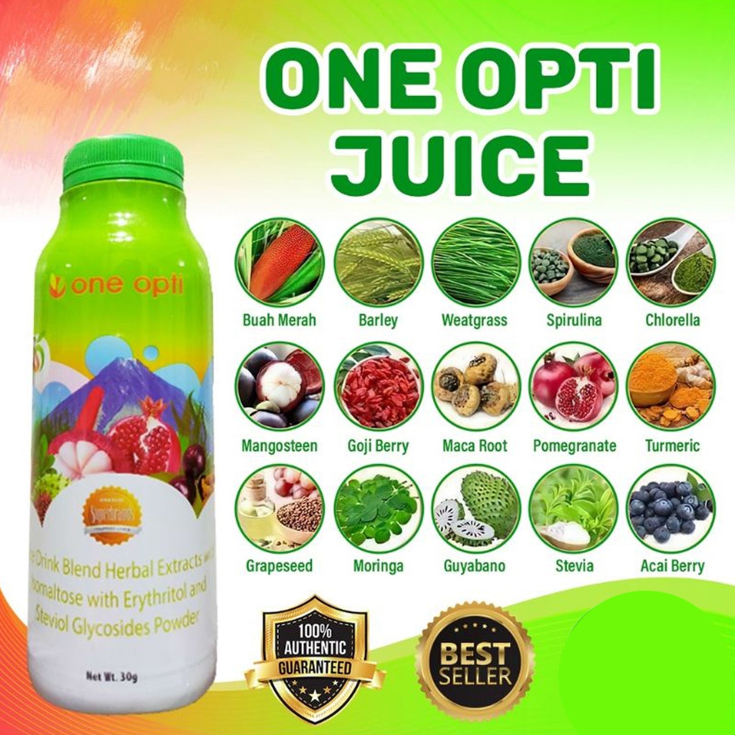 ONE OPTI JUICE 15 IN 1 MIX / Chocodrink 1 Bottle