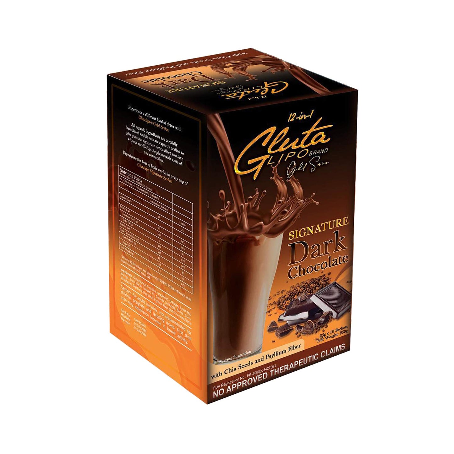 GLUTA LIPO GOLD SERIES SIGNATURE DARK CHOCO