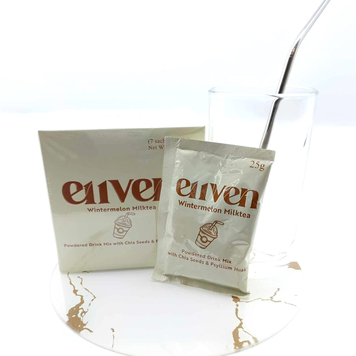 E11VEN - Wintermelon Milktea Powered Drink Mix 7 Sachets 2 Box by Ellen Adarna